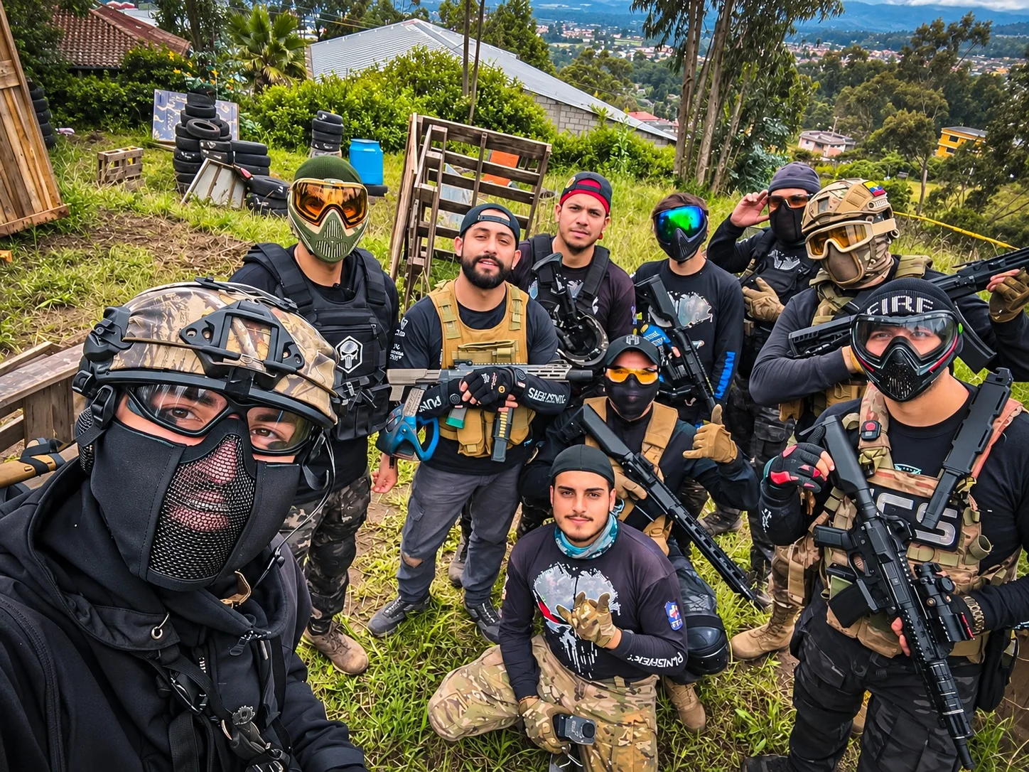 Integrantes de Comando Airsoft Pichincha