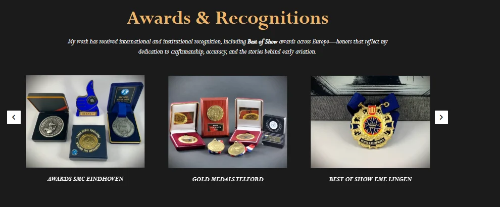 Premios y reconocimientos de Wings & Rigging