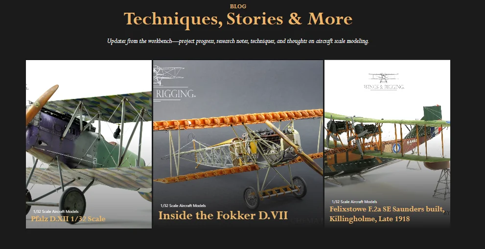 Artículos y procesos de Wings & Rigging