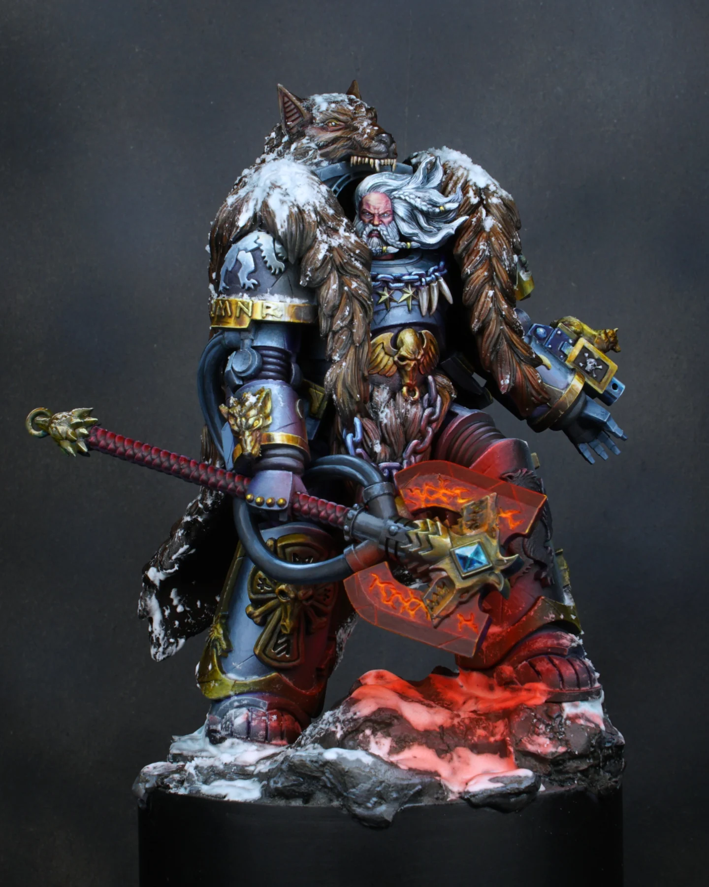 Logan Grimnar, the great wolf, obra de Enric Mikkelsen