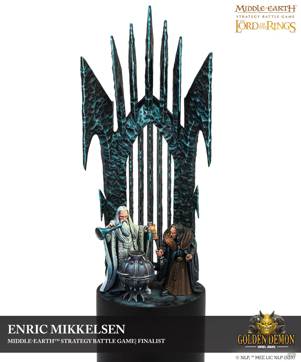 Saruman & Gríma in Orthanc, obra de Enric Mikkelsen