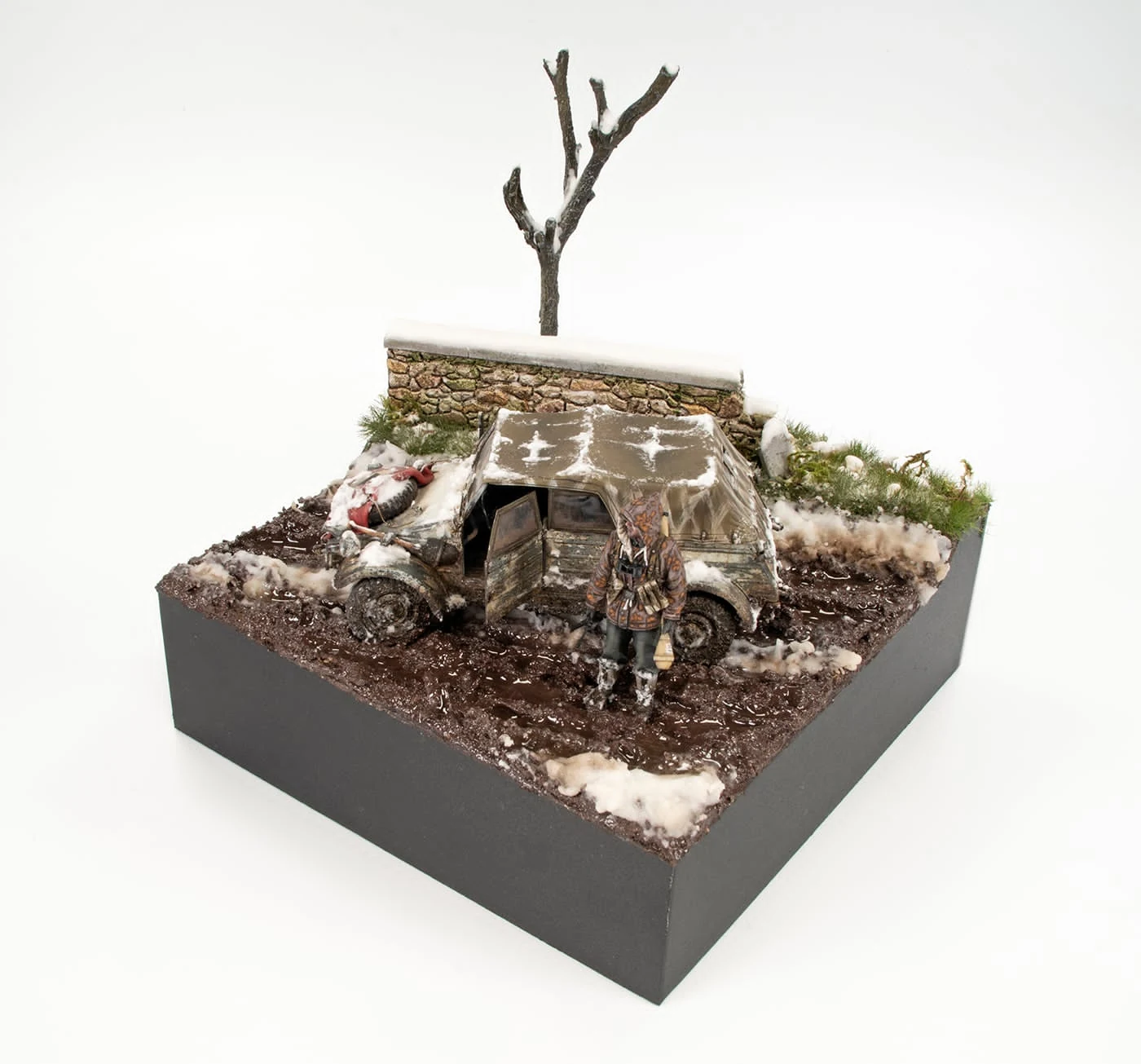 Diorama de nieve, barro y terreno de Jorge Porto del Corral