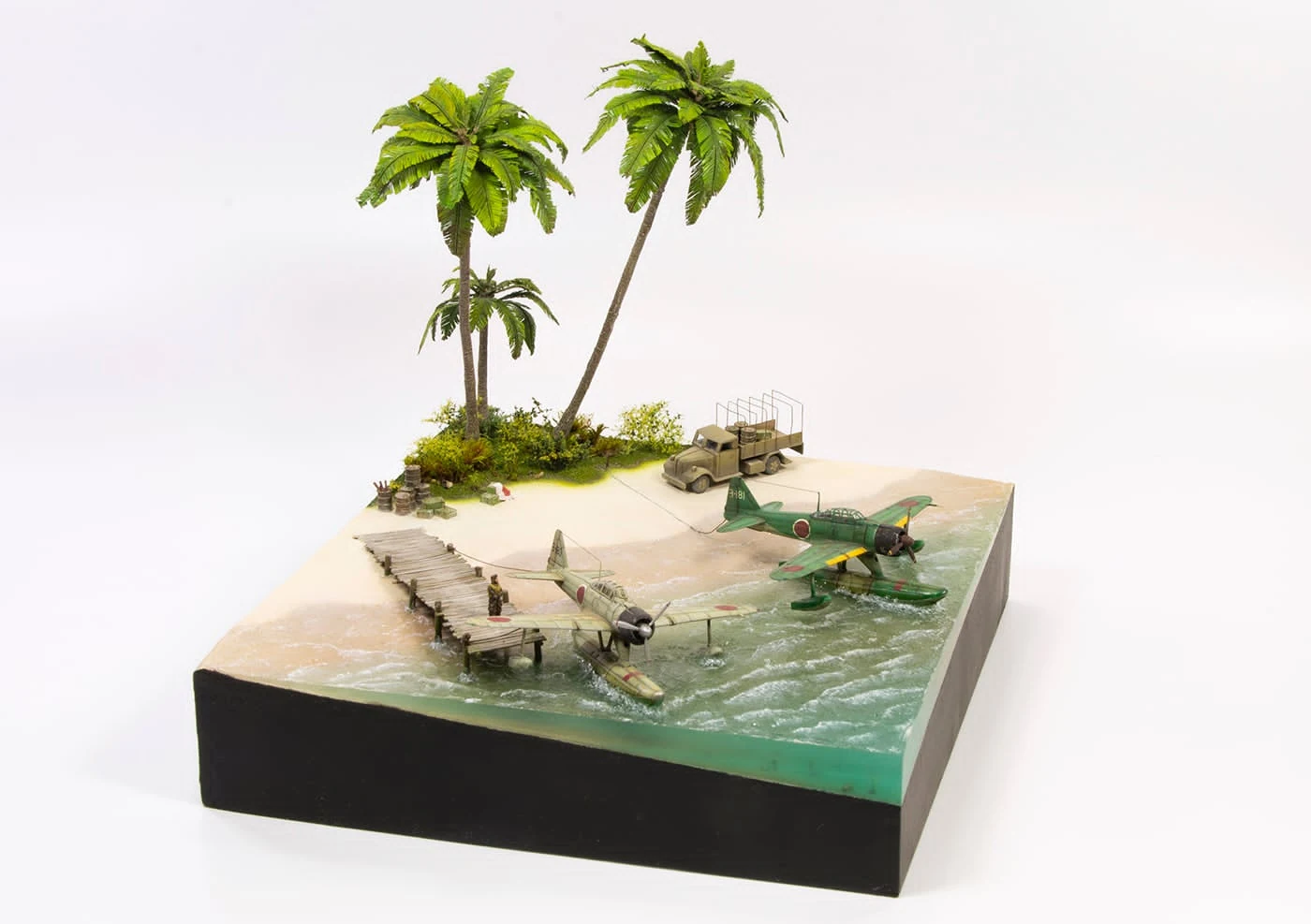 Diorama de escena costera de Jorge Porto del Corral